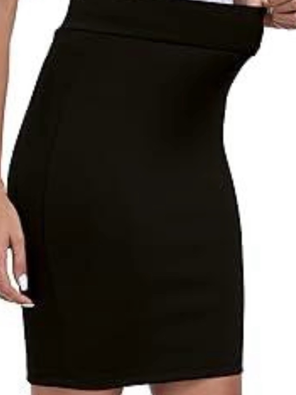 Athena Marie black stretch tummy control pencil skirt. Size M  NWT
